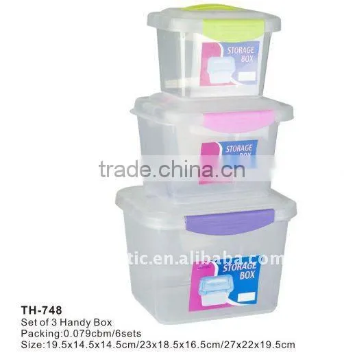 plastic rectangular handy box