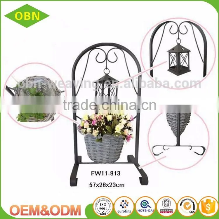 China factory rustic cheap direct willow wicker wholesale custom gift hanging baskets for your garden