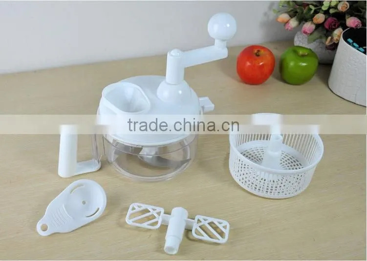 Hand crank veggie chopper as seen on tv