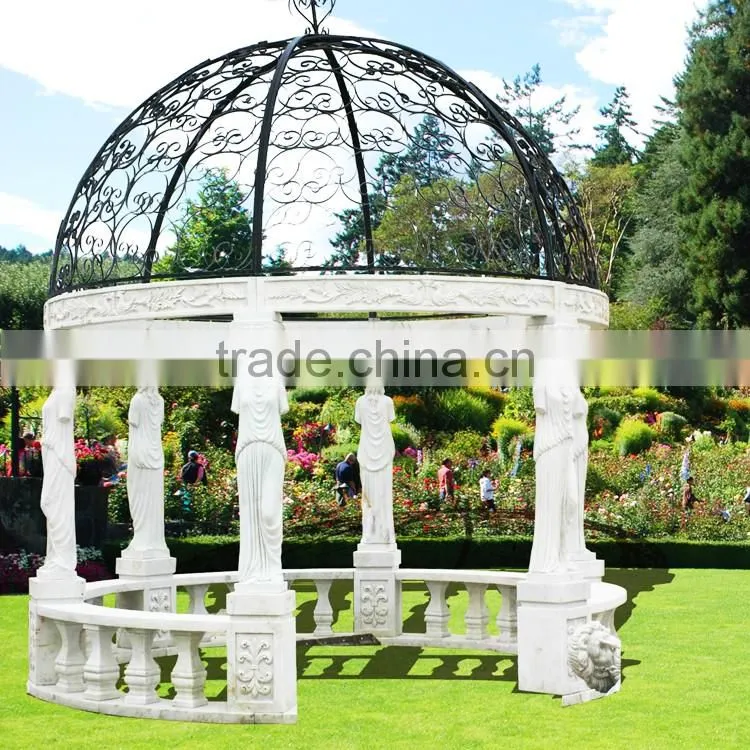 Popular Design Cheap Marble Gazebo with High Quality GAB-009