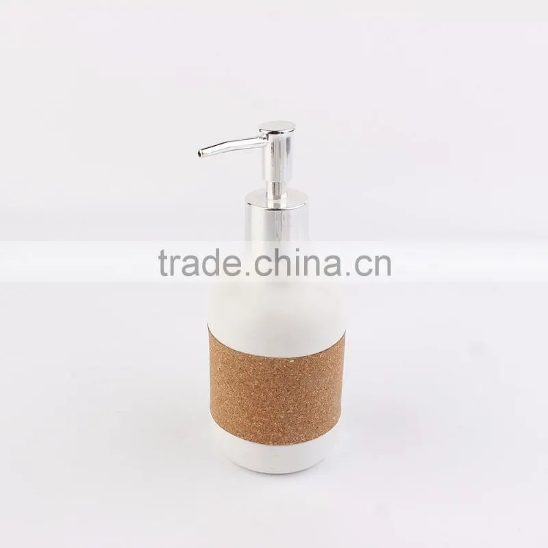 3 Pieces 2016 home decoration white brown bathroom accessories sets