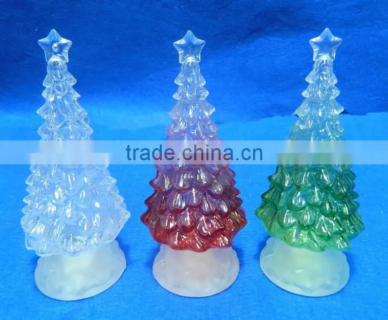 2015 New stlye LED flashing plastic christmas tree