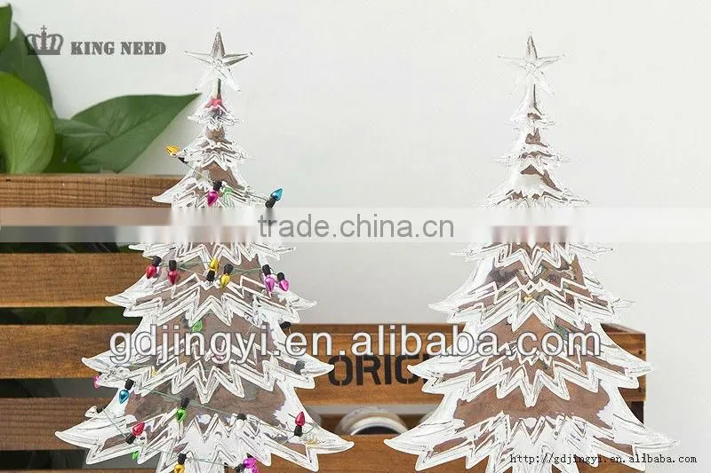 acrylic factory led wireless flat Christmas tree light indoor decorative