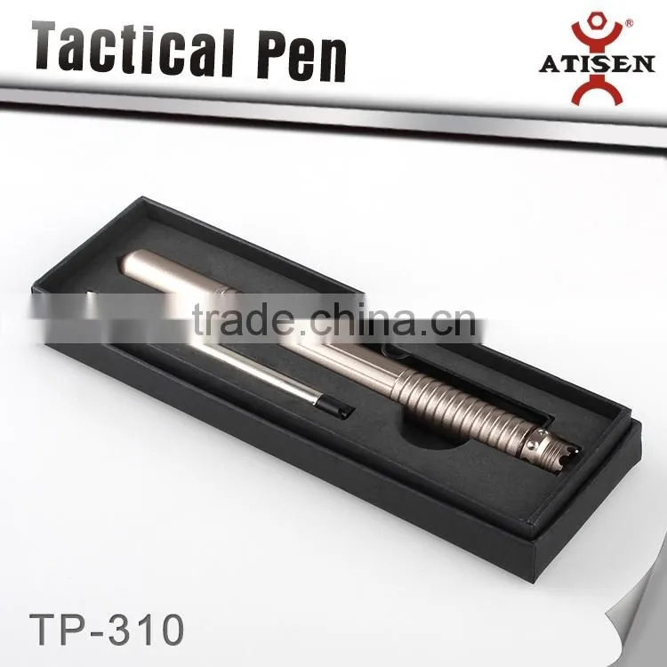 All aluminum Self Defense Tool Tactical ball point pen,glass breaker 2 in 1 TP-310