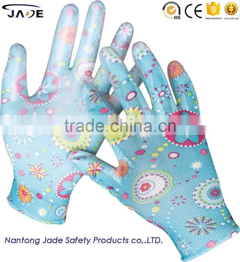 garden gloves, pu coated garden gloves, EN 388 4131