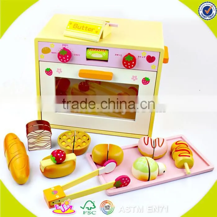 Wholesale role play wooden jewelry box toy beautiful pink wooden jewelry box toy hot kids wooden jewelry box toy W10D105