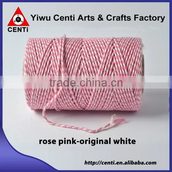 Top sale China original white and coloured natural cotton baker twine , divine twine , baker string