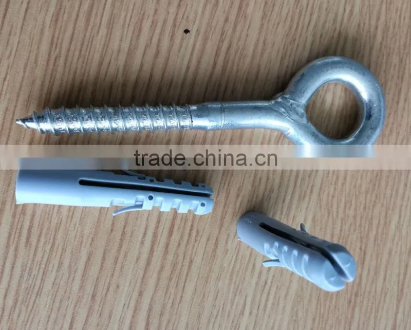 Steel eye screw hook