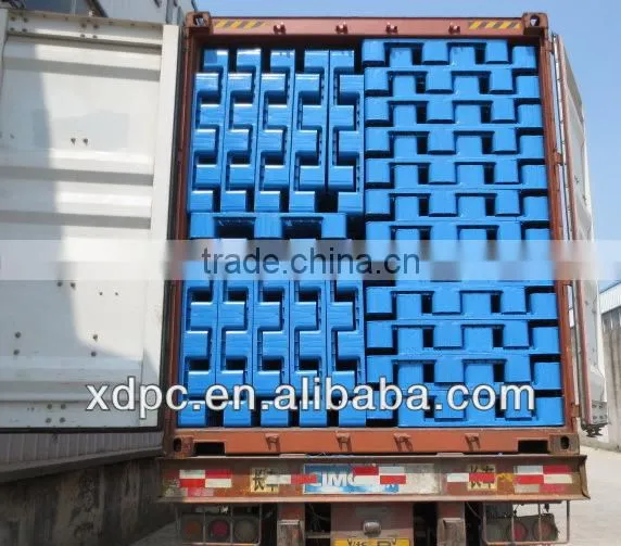 Plastic 3 runners racking plastic pallet