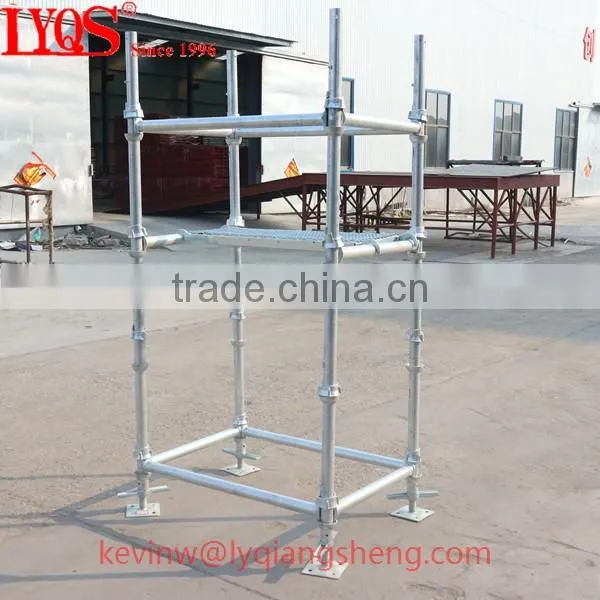 Steel shoring cuplock scaffolds for construction