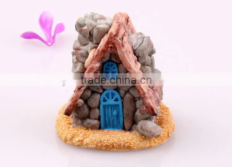 Mini CUTE fashional Resin decoration, ZAKKA Mini stone houses resin home background props