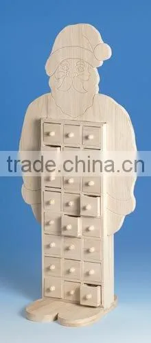 christmas calendar box wooden storage box