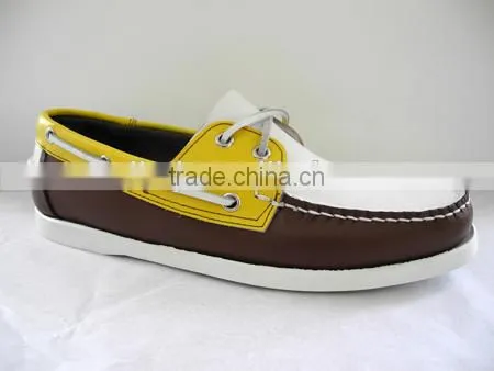 Handsewn Blucher Moccasin Construction Boat Shoes