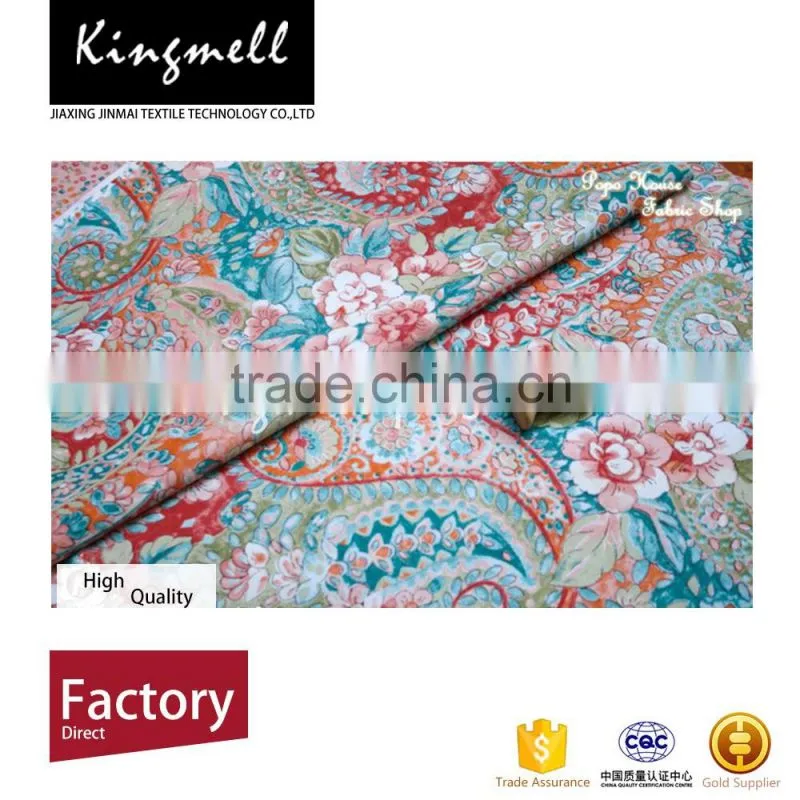 China Hot Wholesale Oriental Twill Printed 100% Cotton Fabric