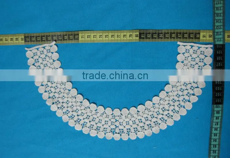 thin popular crochet cotton lace collar design