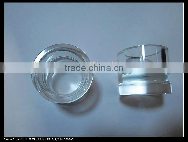 Round clear Crystal candle jar