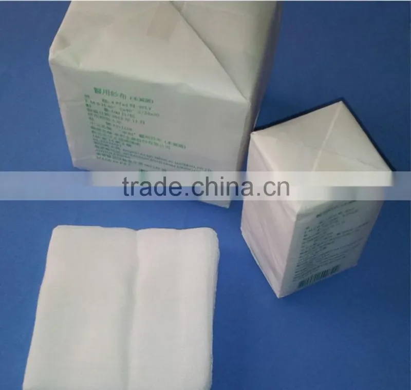Sterile absorbent medical gauze