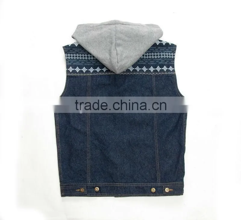 denim top vest