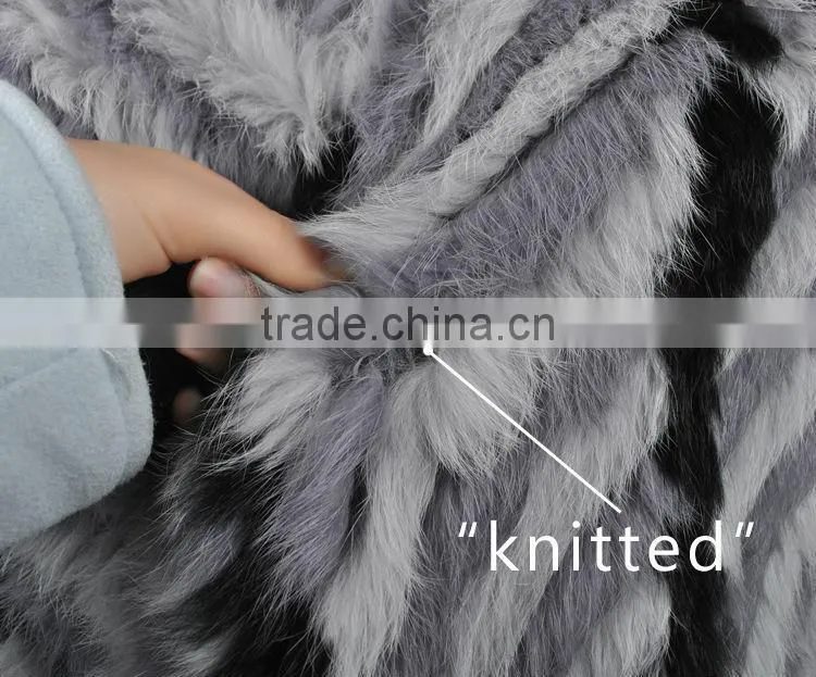 China Factory Wholesale YR570 Wholesale and Retail China Supply Hand Knit Rabbit Fur Wear Vests