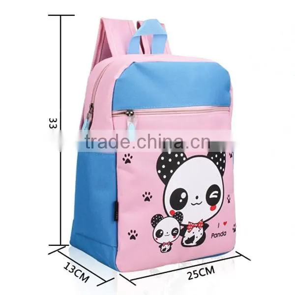 PU cartoon animal pattern children school bag