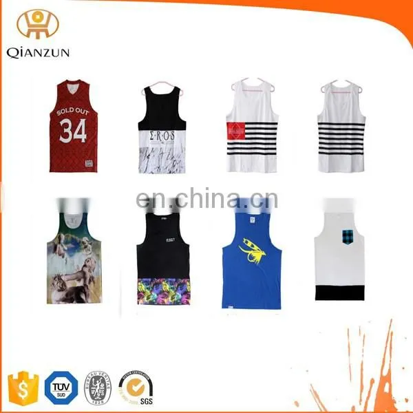 Gym 100% cotton custom tank top for yoga, fitness