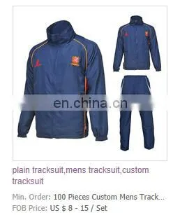 Plain cotton new design China cheap tracksuit