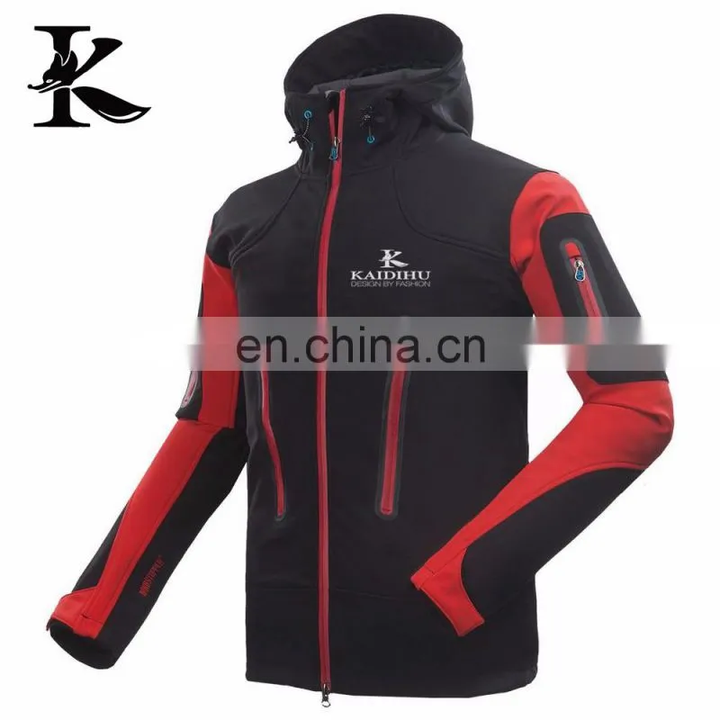 Custom printed waterproof jacket embroidered hiking windproof Softshell Jacket
