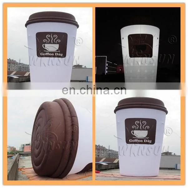 White Inflatable Cup/Giant Inflatable Coffee Cup PVC Water Cup