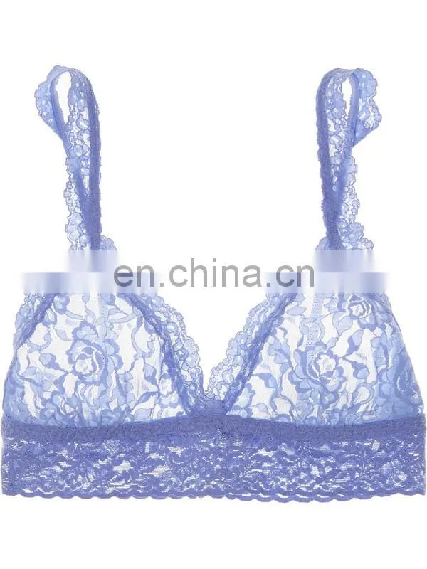 transparent underwired extra soft lace bra