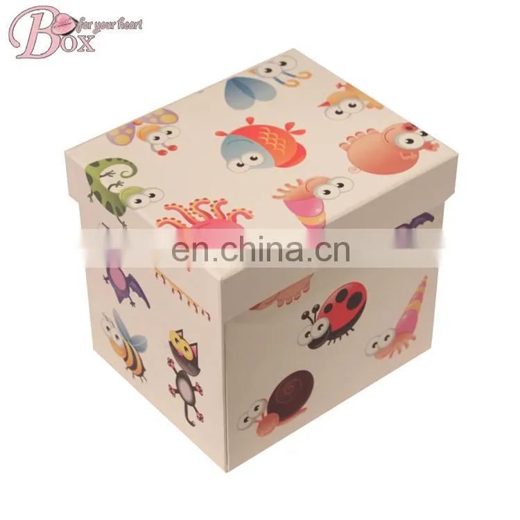 Wholesale Cartoon Paper Multilayer Square Storage Box