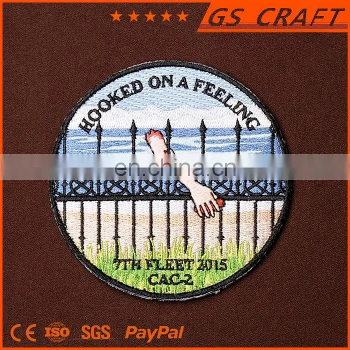 Made In China Hooked On a Feeling Embroidery Patch