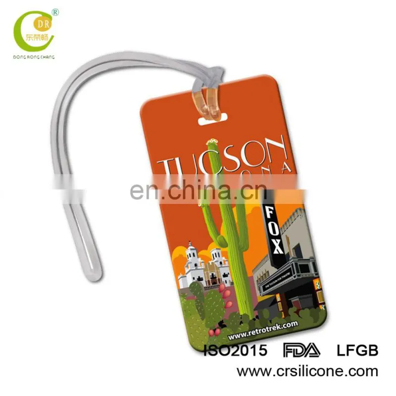 Direct Sale Custom Personalised Eco-Friendly Pvc Luggage Name Tags From Factory