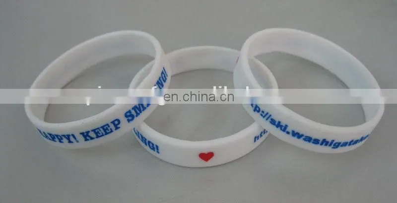 multicolors silicone bracelet/imprinted silicone bracelet/silicon bracelets 2 colors/silicone rubber bracelet wristbands