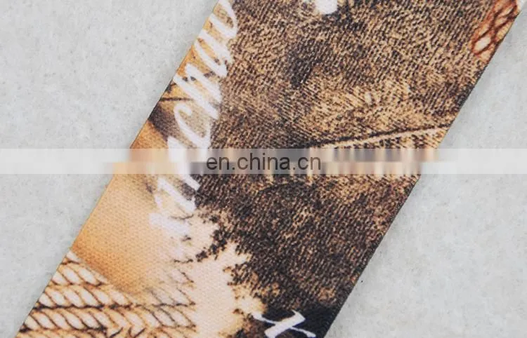 New fashion make it old style printing elastic ribbon