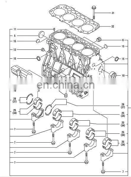 For yanmar Diesel engine 4TNV106 pump assy fuel feed 119225-52102