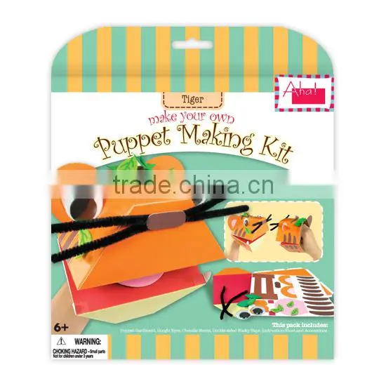 Make Your Own Paper craft DIY Crocodile Animal Puppet Kit