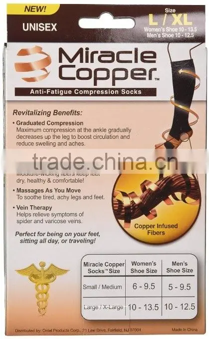 Miracle Copper Anti-Fatigue Compression Socks (Large/Extra Large) Miracle copper socks