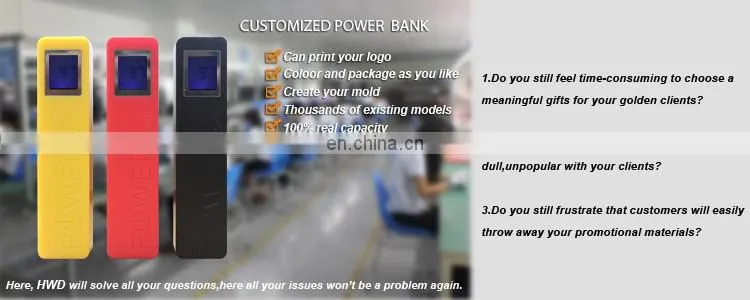 2017 Trending Products Portable Cleaning Power Bank 2600mah For Girls