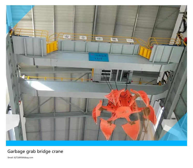 Garbage grab bridge crane (garbage crane)