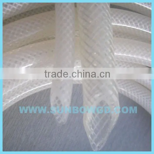 Resist Up to 2.5Mpa PET Braided Reinforced Silicone Tube for Coffee Maker