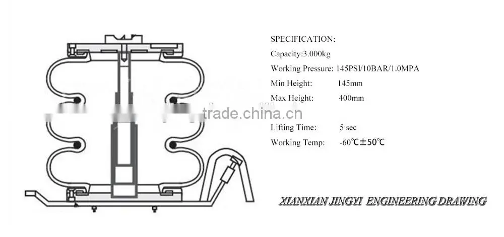 Hydraulic Car Air Bag Jack /air jack 2/3Ton with many color