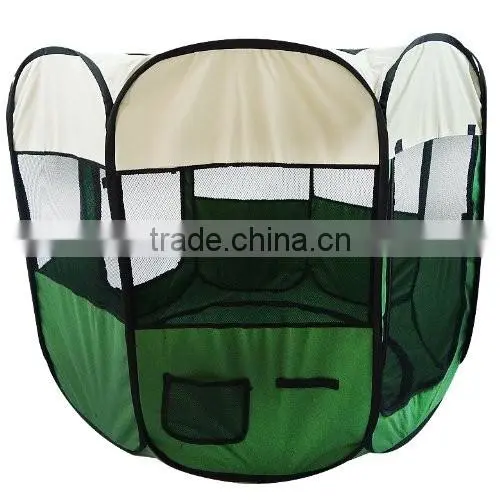 Two-Door Pop Up Pet Exercise Playpen Kennel