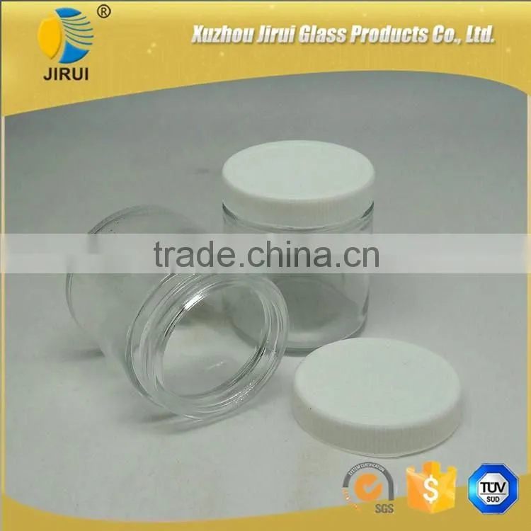 120ml Round Shape Clear Glass Food Jar