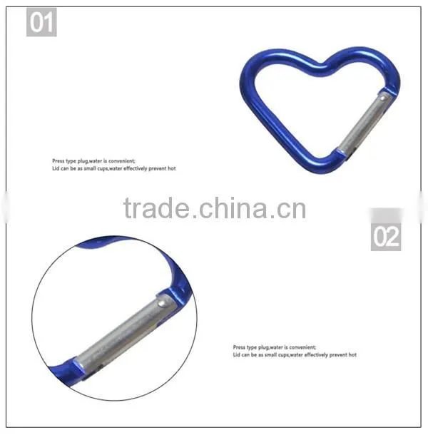 Colorful cheap alluminum climbing small hook carabiner manufacturer