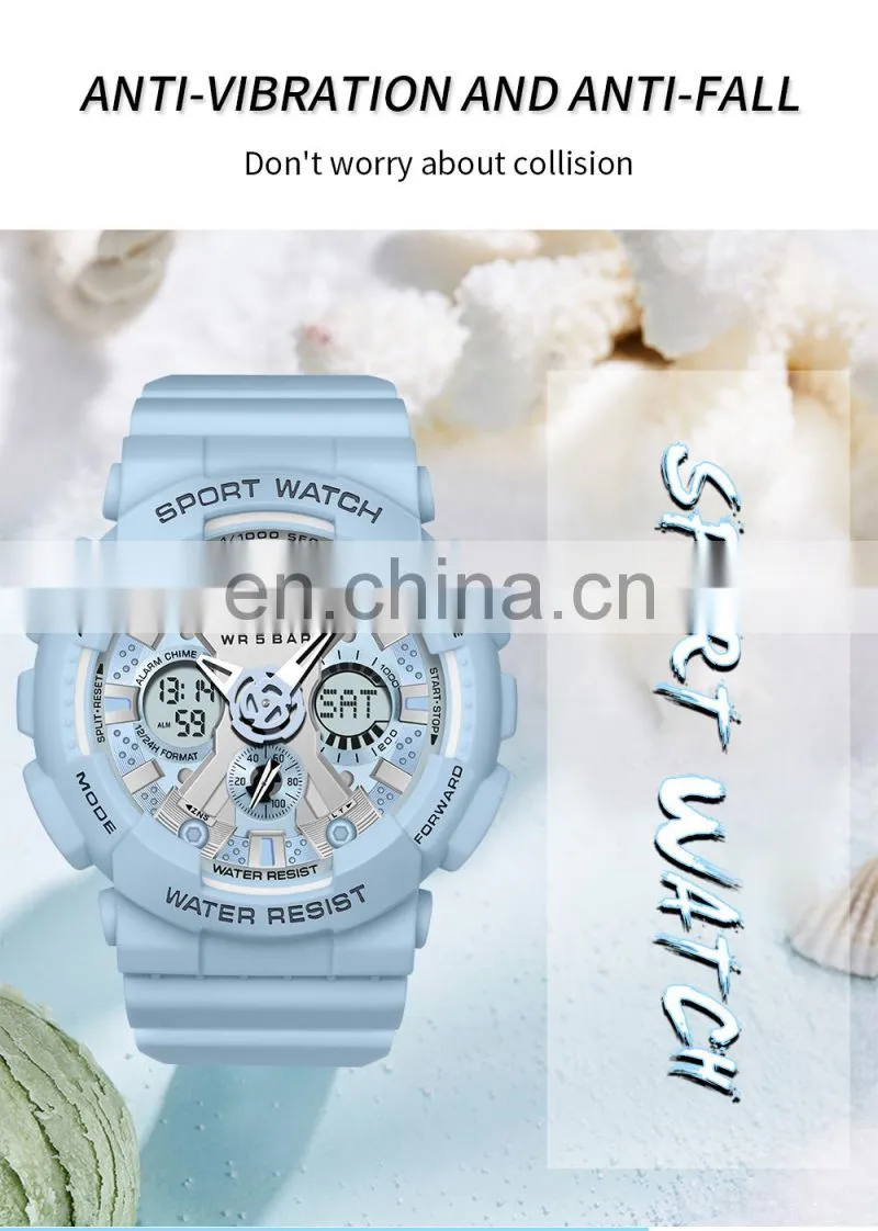 SANDA 6033 Men's LED Quartz Watches Military Fashion Sports Analog Alarm Watch Waterproof