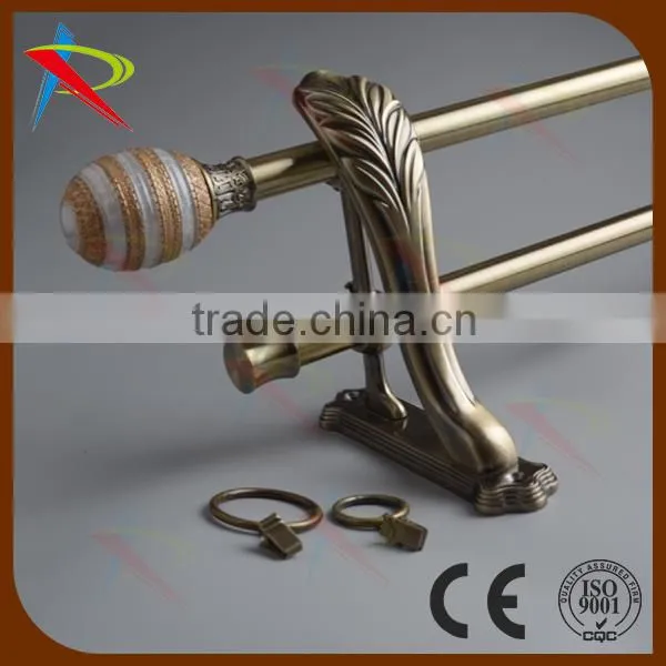 Brass curtain rods/poles full set wholesale