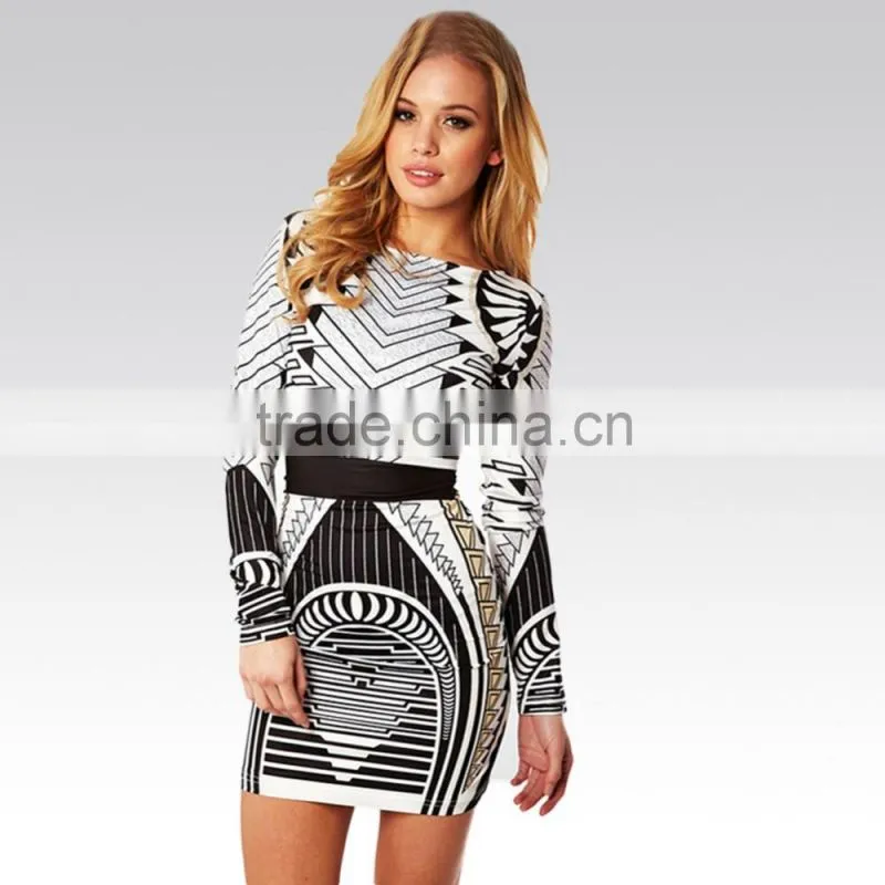 Sexy Backless Dress Fashion Dress Long Sleeves Sex Prom Dress