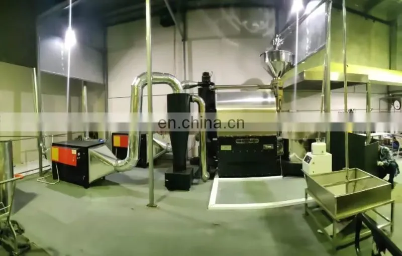 Factory commercial & Industrial coffee processing line Electricity gas roasting equipment coffee bean roaster machine