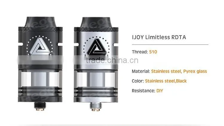 Crazy Selling IJOY Limitless RDTA, Innovative Variable Color with Temp IJOY Limitless RDTA