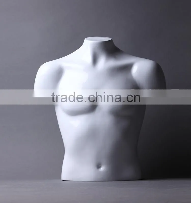 high quality half body fiberglass male mannequin
